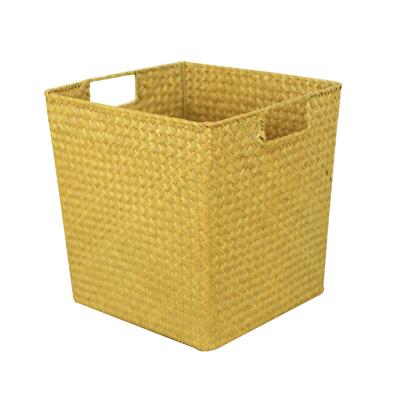 China Handmade Plant Plankton Clothes Large Handmade Durable Quality Plant Plankton Nice Shape Woven Laundry Basket Wicker With Handles for sale