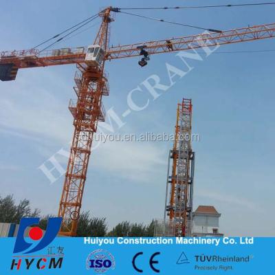 China Hydraulic Tower Crane Hammer Tower Crane Ladder Tip Load 1.8t for sale