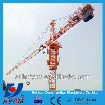 China Tower Crane 55M Boom Length 6t Tower Crane For Contractor for sale