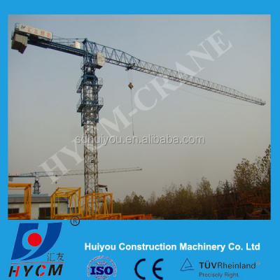 China Tower crane 50m QTP 5020 flat surface tower crane for sale