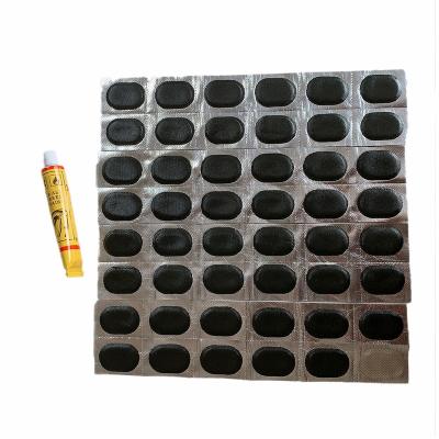 China Rapair Tire Black Color Rubber Main Spot Function Cold Tire Repair Patch Tool Patch for sale