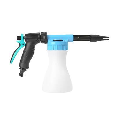 China Soft Handle Snow Foam Lance High Quality Foam Bottle Garden Water Foam Spray Gun Adjustable Plastic Nozzle for sale