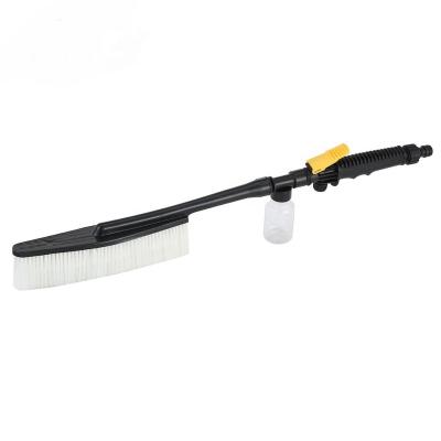 China Hot Selling Car Wash Long Handle Car Washer Sweep Portable ABS Plastic Car Cleaning Brush With Foam Pot for sale