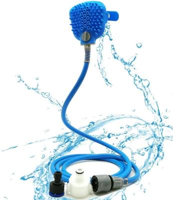 China Hot Sale Viable Pet Bathing Tool Dog Shower Massager Brush Pet Shower Sprayer Pet Grooming Tool Kit for sale