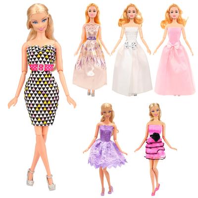 China Mini Toy New Fashion Hot Sale 6 Piece Multiple Color Tube Top Skirt For Girl DIY 11.5 Inch Doll for sale