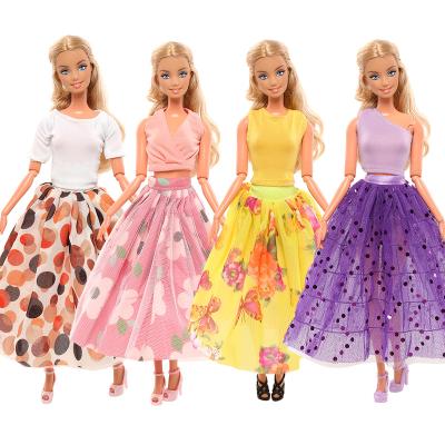 China Mini Toy New Fashion Beautifully 4 Pieces Doll Skirts For 11.5 Inch Doll For Kids Play Toys for sale