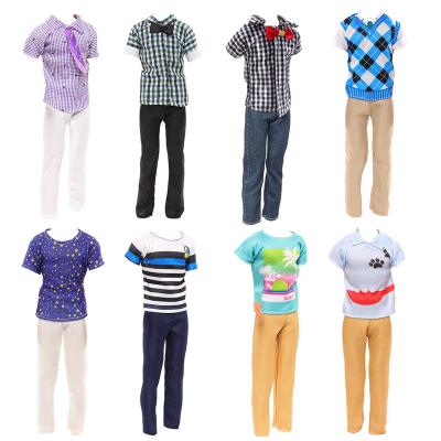 China Mini Toy Hot Sale 8 Pieces Ken Baby Doll Different Color Top Pants for Girl and Boys Play Toys Gifts for sale