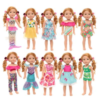 China DIY TOY New Fashion Handmade 10 Styles 14.5 Inch Doll Clothes Dress African American American Black Doll Toy Dress Up DIY for sale