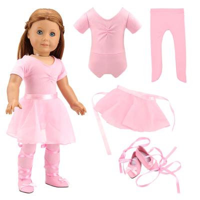 China Handmade Fashion Wholesale Doll Ballet Dress Set For 43cm 18 Inch Baby Dolls for sale