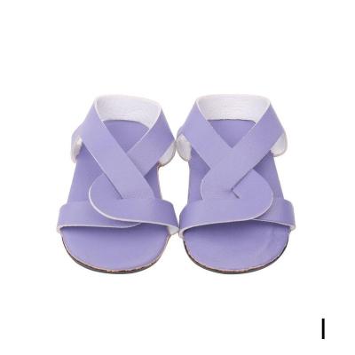 China Mini Toy American Baby Doll Shoes Accessories Fashion Summer Mini Sandal Slippers 18 Inches Femal Girl Doll Toys for sale