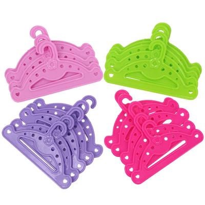 China American Toy Accessories New Fashion Doll Hanger 5pcs/lot Newborn Baby Dolls Hanger 5 Colors Soft Plastic Hangers Toys Fit 18 Inch Girl for sale