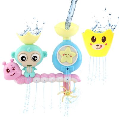 China Water Tool Spray Bath Toys Bathtub Toys for 1 Year Old 2 3 4 Toddler Kids Bath Wall Toy Waterfall Fill Spin Summer Swimming Pool Game for Kids for sale