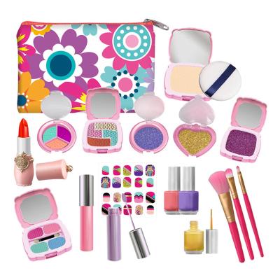 China 19PCS Simulation Makeup Set Safe Pink Princess Bag Girl Gift Kids Make Up Toys Makeup Set Pink Children Dressing Up Cosmetic Games LMF00588 for sale