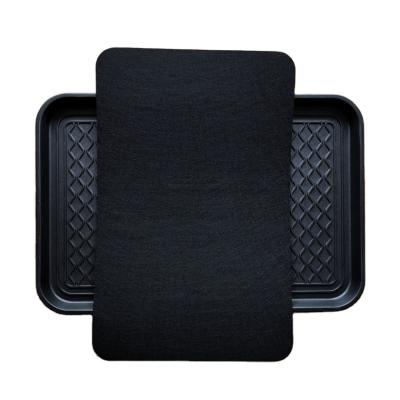 China Washable Insoles Equipment Disinfection Mat Cleaning Pad Sanitizing Boot Shoes Mat Tray Door With Mat Entrance Sanitizing Foot Carpet for sale