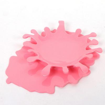 China Multi-Function Viable Silicone Cup Holder Cookware Mats Spoon Rest Holder Cup Coaster Creative Ketchup Shaped Splash for sale