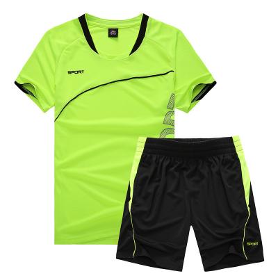 China 2021 Breathable Hot Sale Men Fashion Casual Set T-shirt Shorts Outdoor Sports Suit for sale