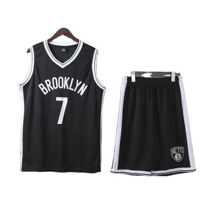 China Breathable Mesh Basketball Jersey Men's Basketball Uniform Set Tank Top for sale