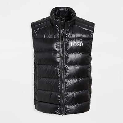 China Anti-Wrinkle Men's Crofton Down Puffer Vest Channel Quilted Vests for sale