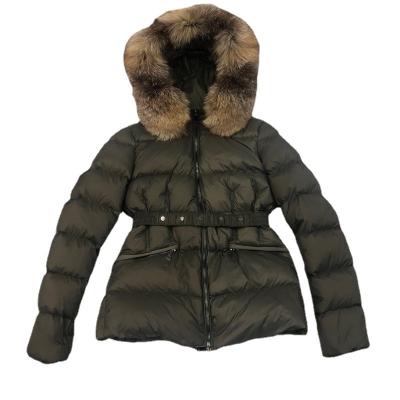 China Waterproof Women's Short Down Jackets Boed Quilted Coat Ladies Winter Fox Fur Hooded Jacket For Outdoorwear for sale