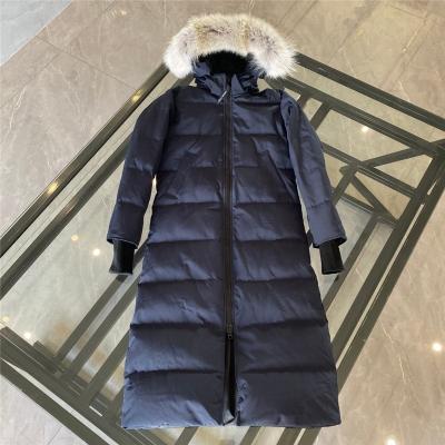 China Women's Winter Waterproof Long One X Down Coat Fur Hooded Outdoor Parka for sale