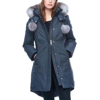 China Duck Down Jacket Winter Coat Long Frost Fox Fur Stirling Parka Hooded Waterproof Women Down Jacket Women for sale