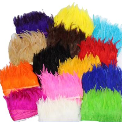 China Custom Pheasant Feather Color Pheasant Feather Trim Fringe For Clothing for sale