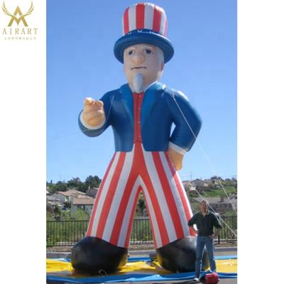 China PVC Tarpaulin/Oxford Cloth Inflatable Uncle Sam Figure/Portable Mascot Optional, Parade Festival Decoration Sam Statue Inflatable Balloon for sale