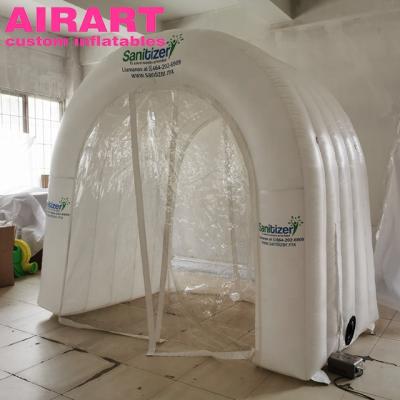 China PVC Tarpaulin / Oxford Cloth / Optional Small Size Supermarket Disinfection Channel , PVC Inflatable Channel Tunnel Sanitize for sale