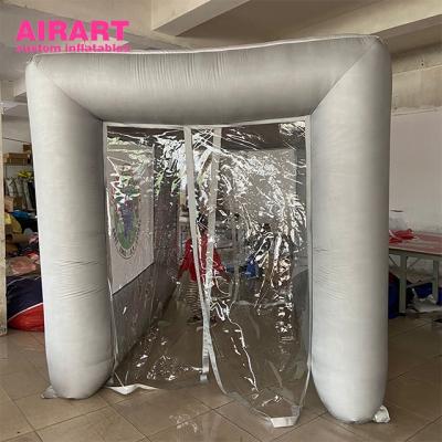 China Oxford Cloth Silver Disinfection Tent Decoration Inflatable Disinfection Room for sale