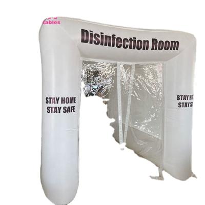 China Oxford Cloth Inflatable Body Disinfection Machine Event Disinfection Channel Chamber Tunnel for sale