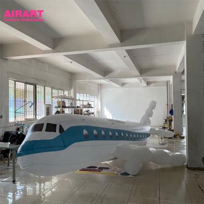 China Inflatable Advertising Decoration Oxford Cloth Models Custom Giant Inflatable Military Airplanes for sale