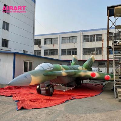 China Giant Inflatable Oxford Cloth Advertising Decoration Inflatable Military Model Fighter for sale