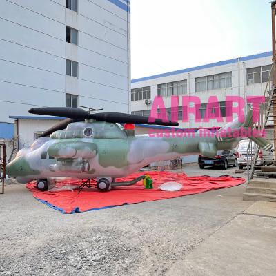 China Party China Inflatable Military Helicopter Decoy, Inflatable Airplane PVC, Inflatable Military Airplane for sale