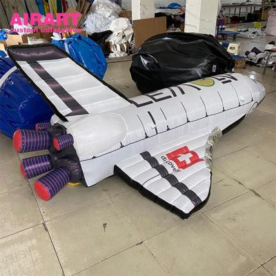 China Oxford Cloth Advertising Decoration Inflatable Military Model Inflatable Decoy Custom Inflatable Airplanes for sale