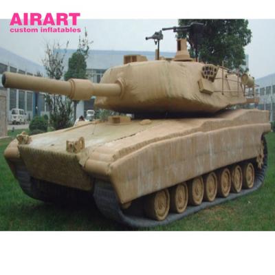 China Oxford Cloth Inflatable Military Tank Decoy For Military Exercises for sale