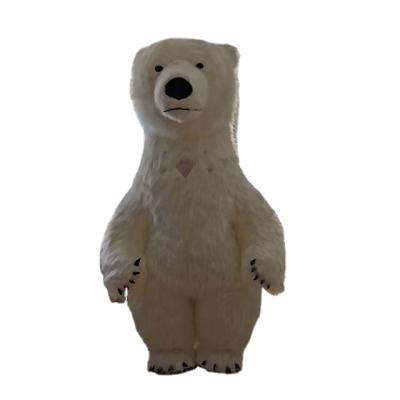 China 420D Oxford Plush Costume Style Bear Activity Cartoon Decoration Inflatable White Bear Costume Dolls for sale