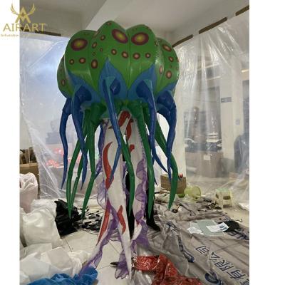 China Oxford Cloth Event Props Sea Animals Adorn Inflatable Jellyfish , Inflatable Jellyfish Puppet for sale