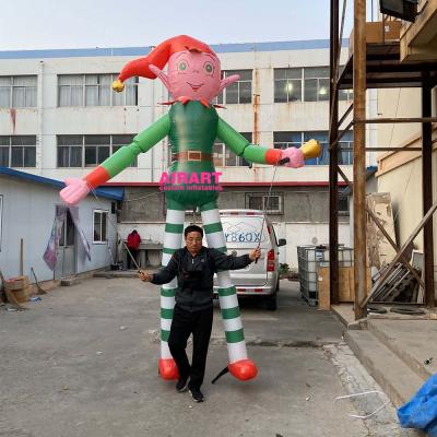 China PVC Tarpaulin/Oxford Cloth/Optio Christmas Inflatable Santa Girl Puppets Costume For Outdoor Decoration for sale