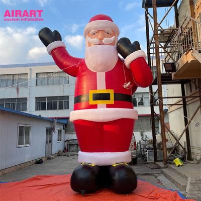 China 420D Oxford Cloth Christmas Props Inflatable Cartoon Santa Claus for sale