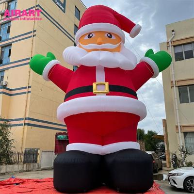 China Plush Factory Price Christmas Santa Claus Inflatable Cartoon Character for sale