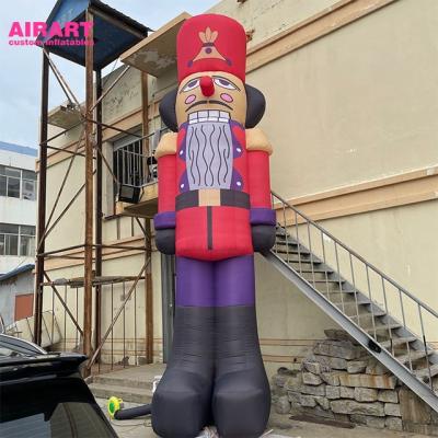 China Custom Inflatable Plush Advertising Decoration Christmas Figures Soldiers for sale