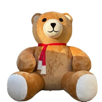 China Oxford Cloth 5m High Inflatable Christmas Bear Stuffed Bear Mascot For Christmas Inflatable Balloon for sale