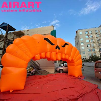 China Military Outdoor Halloween Decoration Christmas Inflatable Pumpkin Inflatable Arch for sale