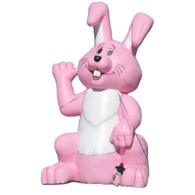 China Oxford Cloth Custom Designed Rabbit Inflatable Cartoon Rabbit Animals Giant Rabbit for sale