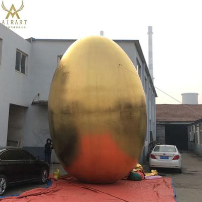 China Oxford Cloth Inflatable Golden Eggs Advertising Decoration Easter Product for sale