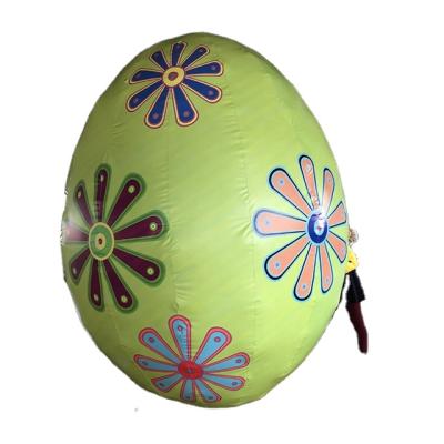 China PVC Tarpaulin/Oxford Cloth/High Inflatable Easter Egg Optional For Easter Decoration With Lighting for sale