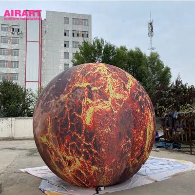 China PVC tarpaulin cloth/420D Oxford clothes outdoor decoration Mars pattern printing inflatable balloon for sale