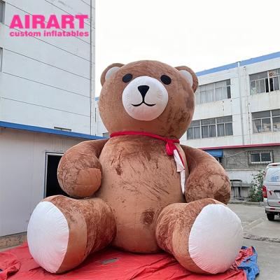 China PVC Tarpaulin / Oxford Cloth / Optio Plush Giant Inflatable Air Balloon Bear Customized Toy for sale