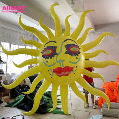 China Oxford Cloth Cheap Inflatable Balls Large Inflatable SUNS For Advertising Inflatable for sale