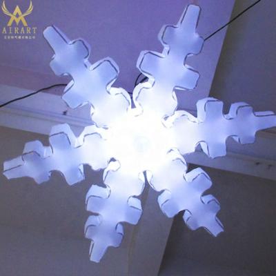 China PVC Tarpaulin/Oxford Cloth/Optional Customize Size Inflatable Snowflake,Inflatable Snow Pattern For Decoration 16colors for sale